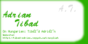 adrian tibad business card